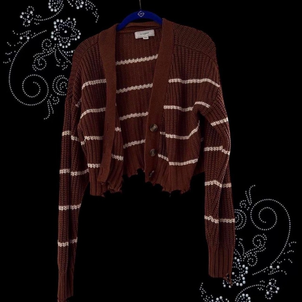 Brown and cream cardigan